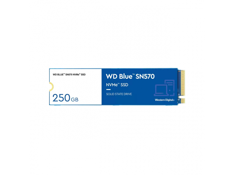 WD SSD Blue SN570 250GB PCIe Gen3 NVMe WDS250G3B0C