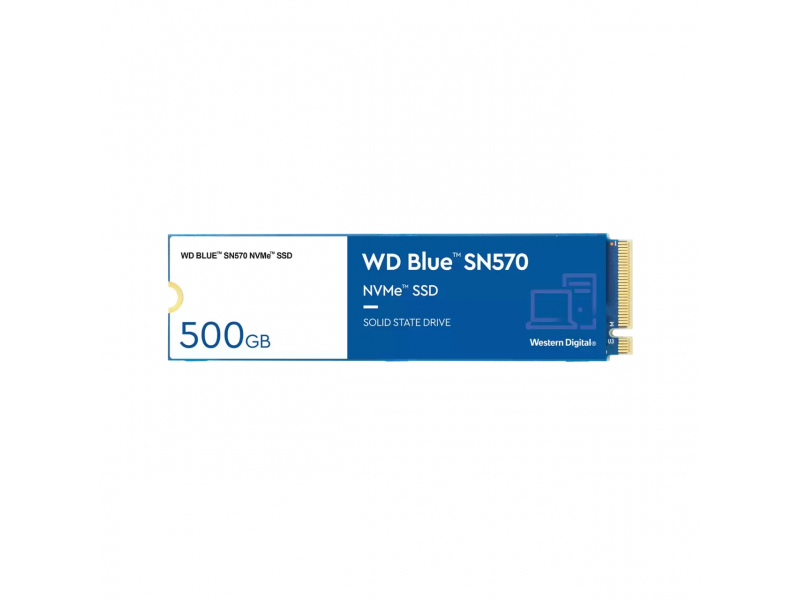 WD SSD Blue SN570 500GB PCIe Gen3 NVMe WDS500G3B0C