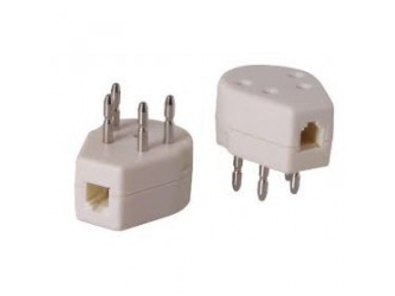 CableXpert Telephone cable adapter, PTT male RJ11 female- TC-PTTMRJ11F-01