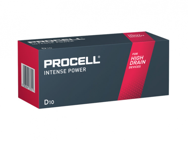 Batterie Duracell PROCELL Intense Mono, D, LR20, 1.5V (10-Pack)