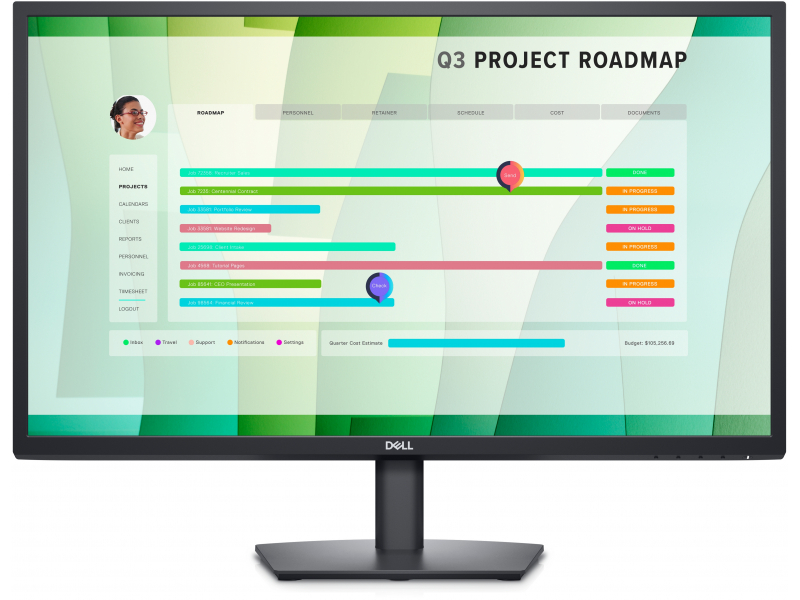 Dell 27 Monitor - 68.60 cm 27.0inch - 68,6 cm DELL-E2723HN