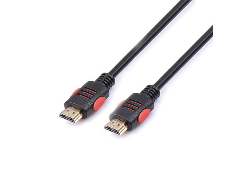 Reekin HDMI Kabel - 3,0 Meter - FULL HD 4K Black/Red (High Speed w. Eth.)