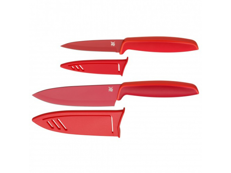 WMF Messer-Set Edelstahl Rot Ergonomisch Touch 18.7908.5100