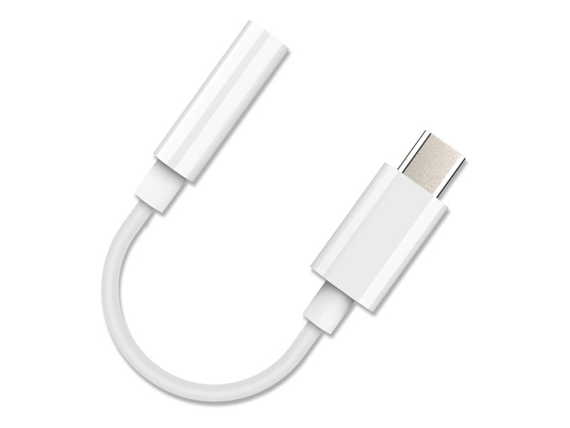 Reekin High Quality Adapter - Jack 3,5mm zu USB-C (Weiß)