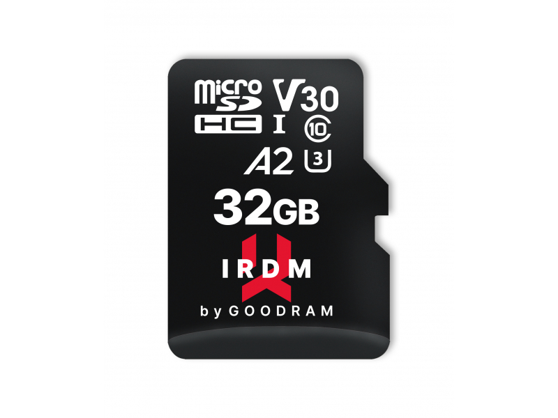 GOODRAM IRDM microSDHC 32GB V30 UHS-I U3 + adapter IR-M2AA-0320R12