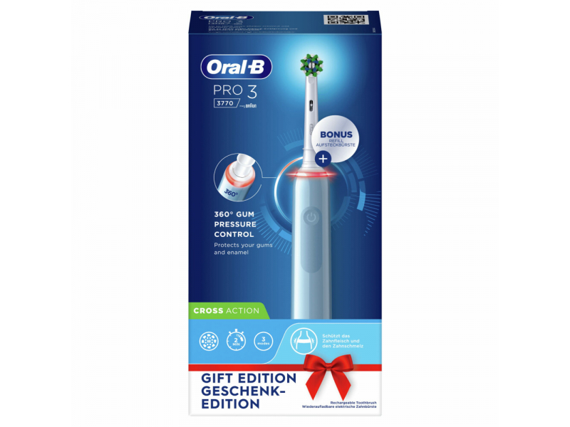 Oral-B Pro 3 3770 Elektrische Zahnbürste Blau