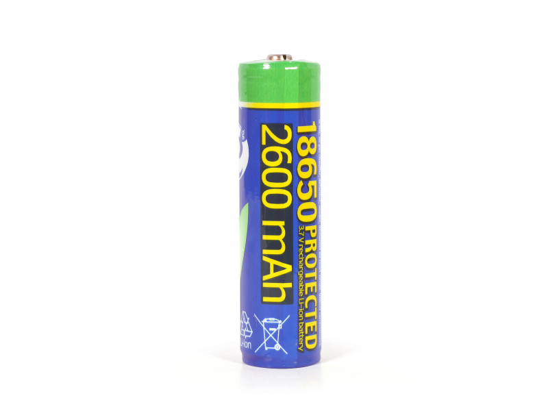 EnerGenie Lithium-Ionen-Akku 18650, geschützt, 2600 mAh - EG-BA-18650/2600