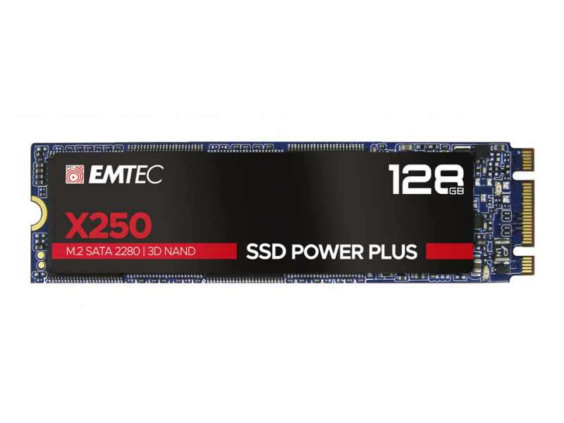 Emtec Intern SSD X250 128GB M.2 SATA III 3D NAND 520MB/sec ECSSD128GX250