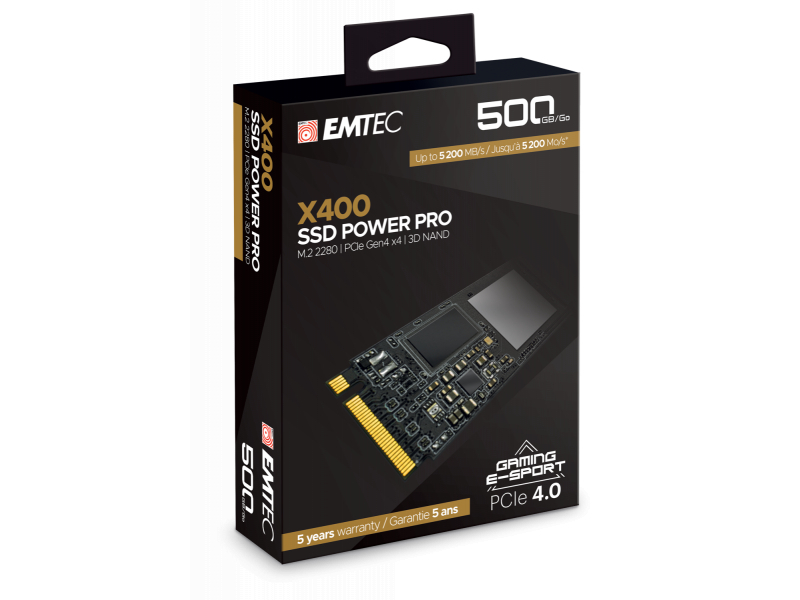 Emtec Intern SSD X400 500GB M.2 2280 SATA 3D NAND 4700MB/sec