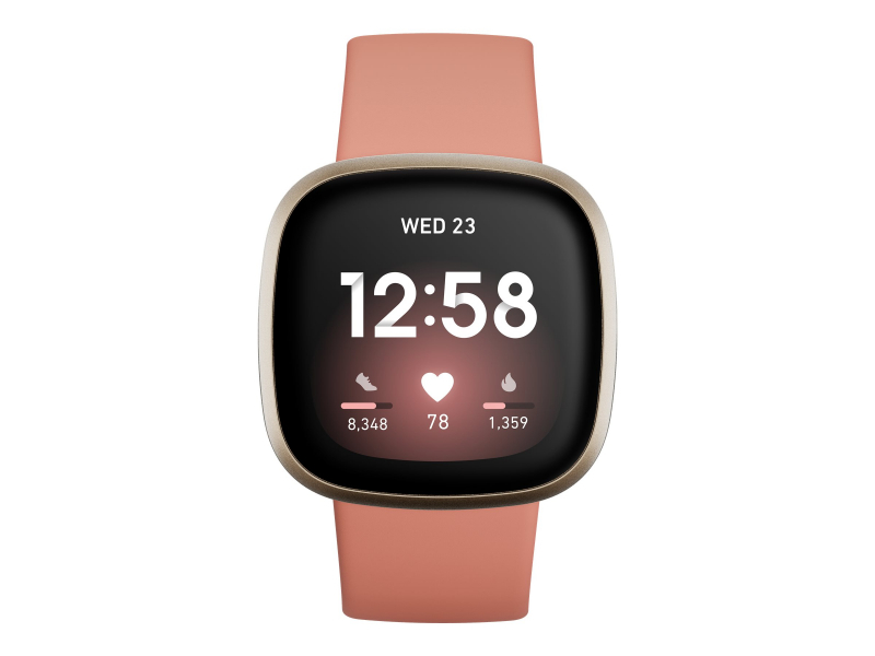 Fitbit Versa 3 Smartwatch pink clay-soft gold aluminum - FB511GLPK