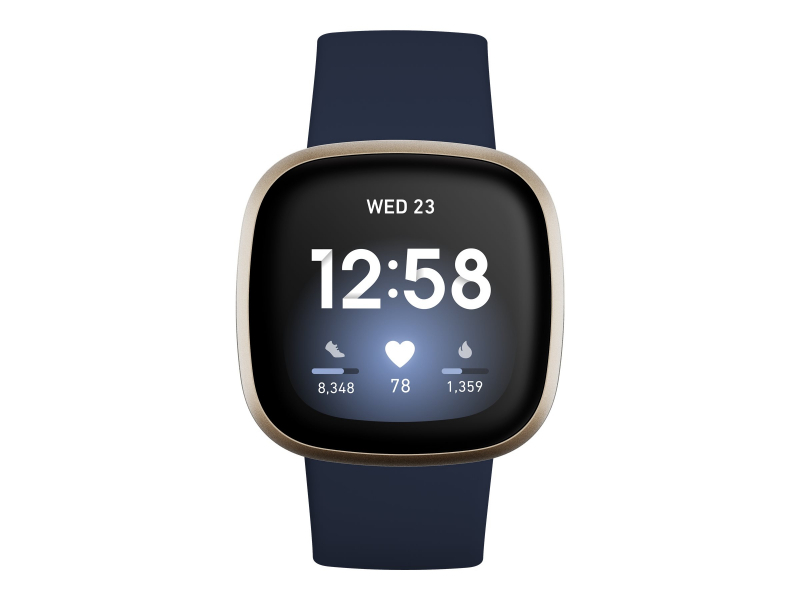 Fitbit Versa 3 Smartwatch midnight-soft gold aluminum - FB511GLNV