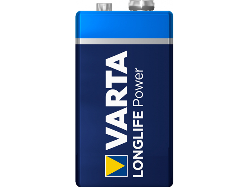 Varta Batterie Alkaline, E-Block, 6LR61, 9V Longlife Power, Blister(2-Pack)