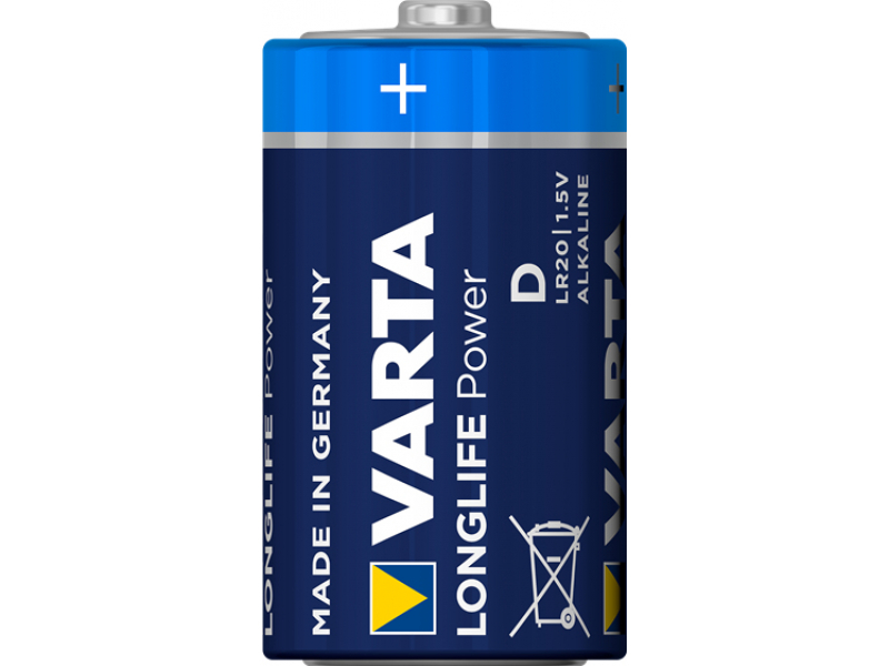 Varta Batterie Alkaline, Mono,D, LR20, 1.5V Longlife Power, Blister(4-Pack)