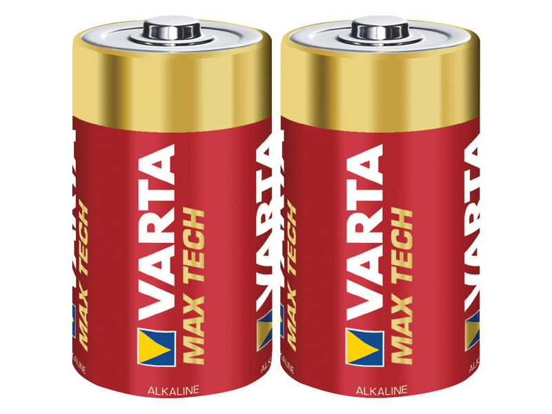 Varta Batterie Alkaline, Baby, C, LR14, 1.5V - Longlife Max Power (2-Pack)