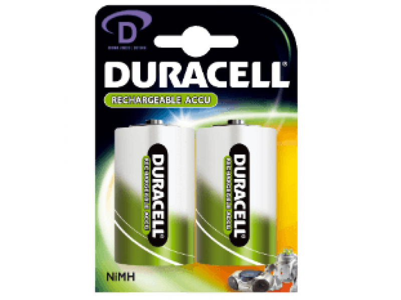 Duracell Akku NiMH, Mono, D, HR20, 1.2V/3000mAh Blister (2-Pack)