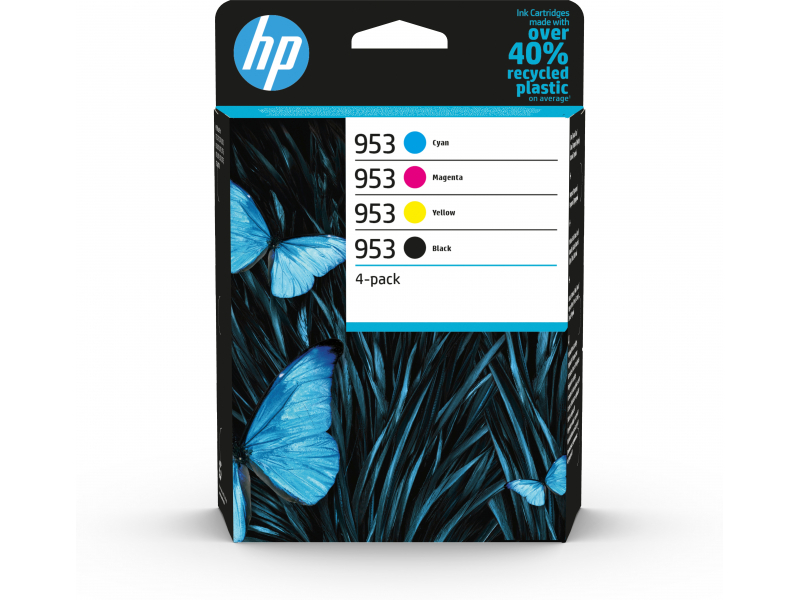 HP Tinten Multipack - NR.953 Serie (Schwarz,Cyan,Magenta,Gelb) 6ZC69AE