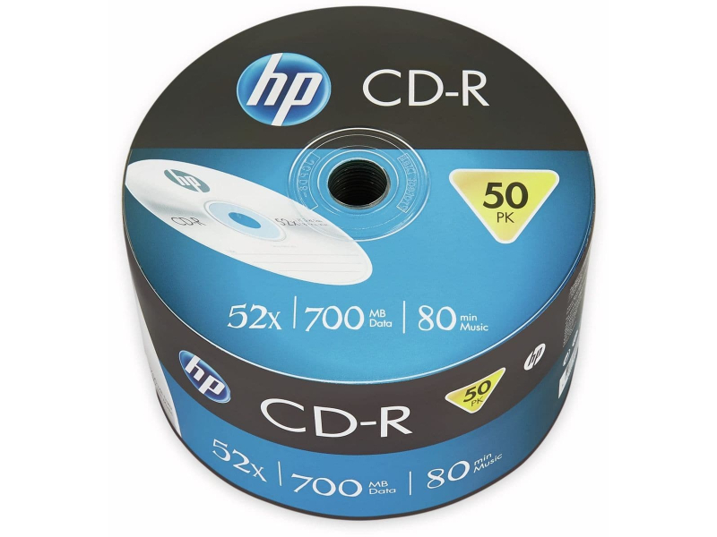 HP CD-R 80Min/700MB/52x Bulk Pack (50 Disc) - Silver Surface CRE00070