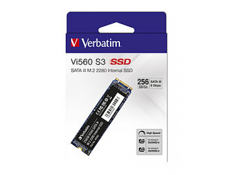 Verbatim SSD 256GB, SATA-III, M.2 2280 - Retail