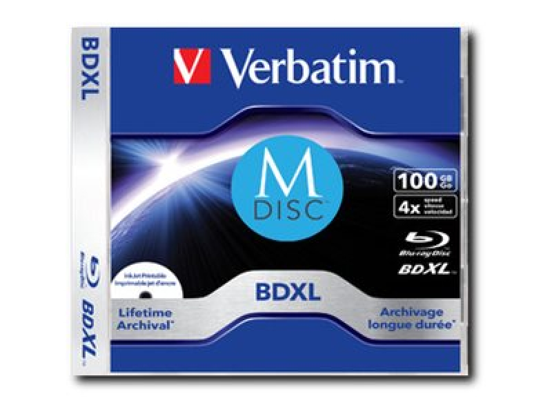 Verbatim M-DISC BD-R XL 100GB/1-4x Jewelcase (1 Disc) - Archivmedium