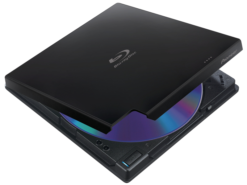 Pioneer Blu-ray Recorder, USB 3.0, 6x/8x/24x, Slimline - Portable, Schwarz