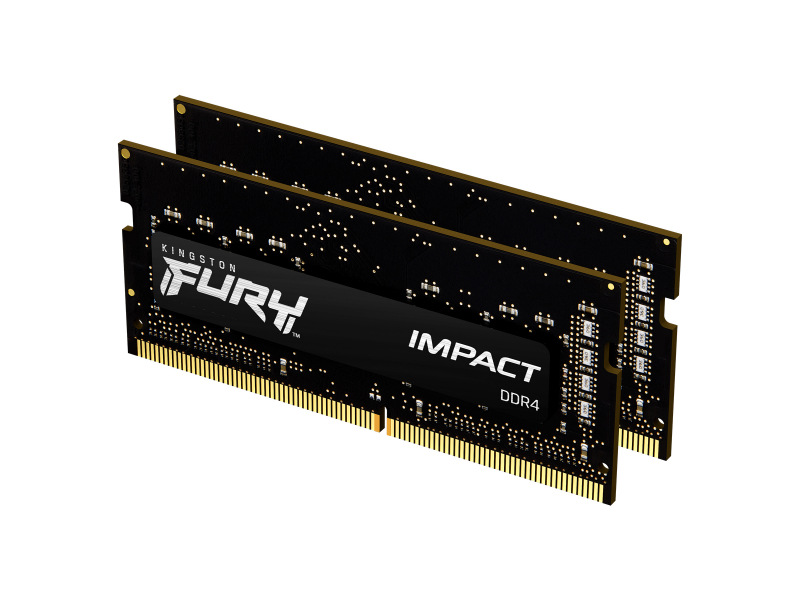 Kingston Fury Impact 16 GB 2 x 8 GB 2666 MHz CL15 DDR4 Kit KF426S15IBK2/16