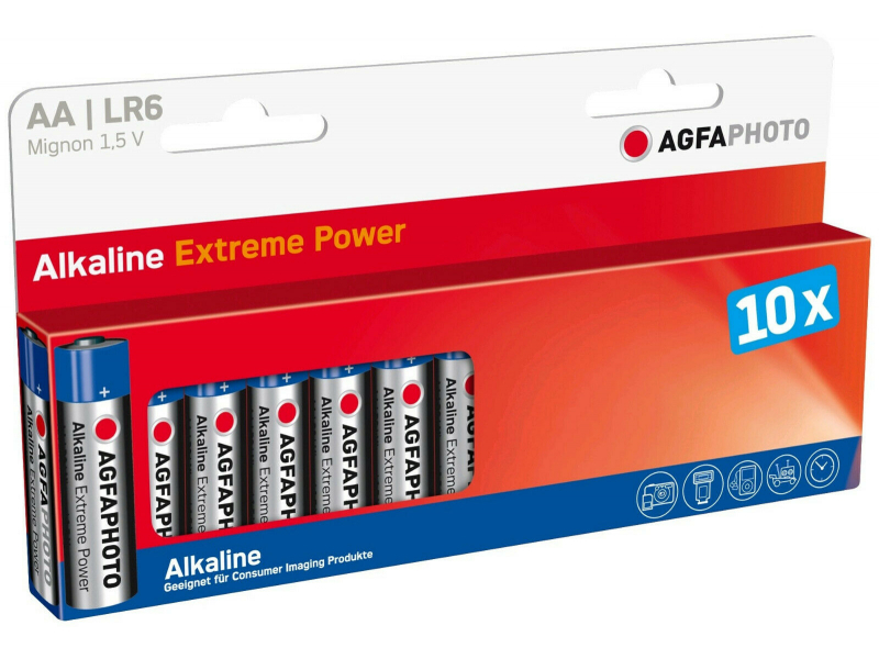 AGFAPHOTO Batterie Power Alkaline Micro AAA (10-Pack)