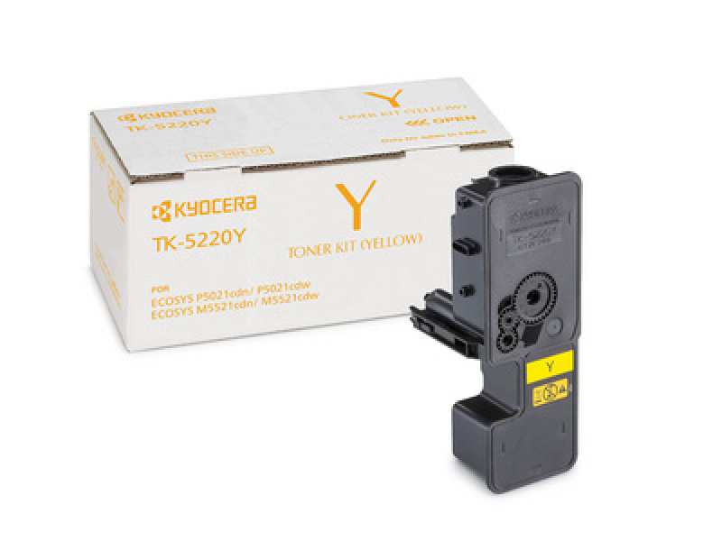 Kyocera Lasertoner TK-5220Y Gelb - 1.200 Seiten 1T02R9ANL1