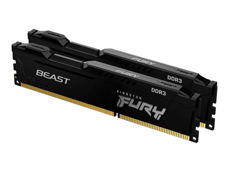 Kingston Fury Beast 16 GB 2 x 8 GB 1866 MHz DIMM CL10 DDR3 KF318C10BBK2/16