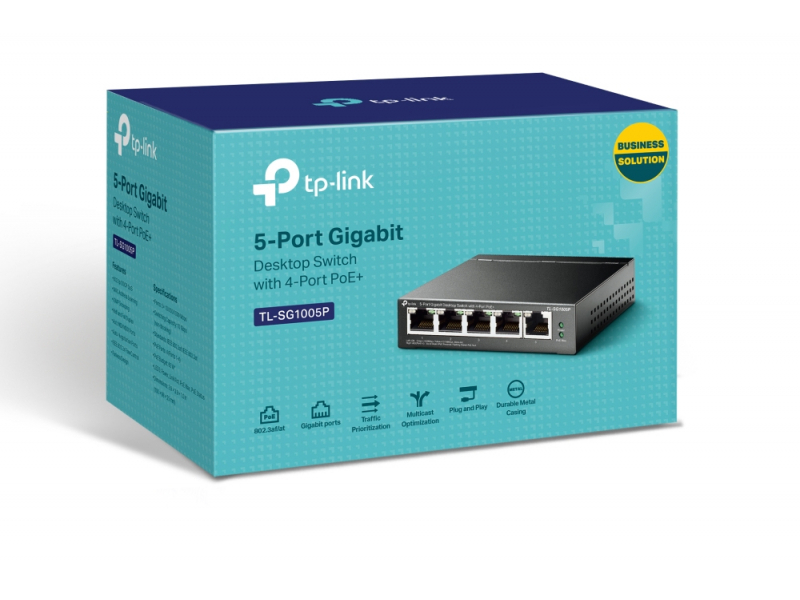 TP-LINK TL-SG1005P - Gigabit Switch - TL-SG1005P