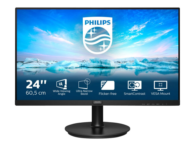 Philips V Line 241V8L/00 60,5cm/23,8 - Full HD 4ms 169 VGA HDMI Schwarz