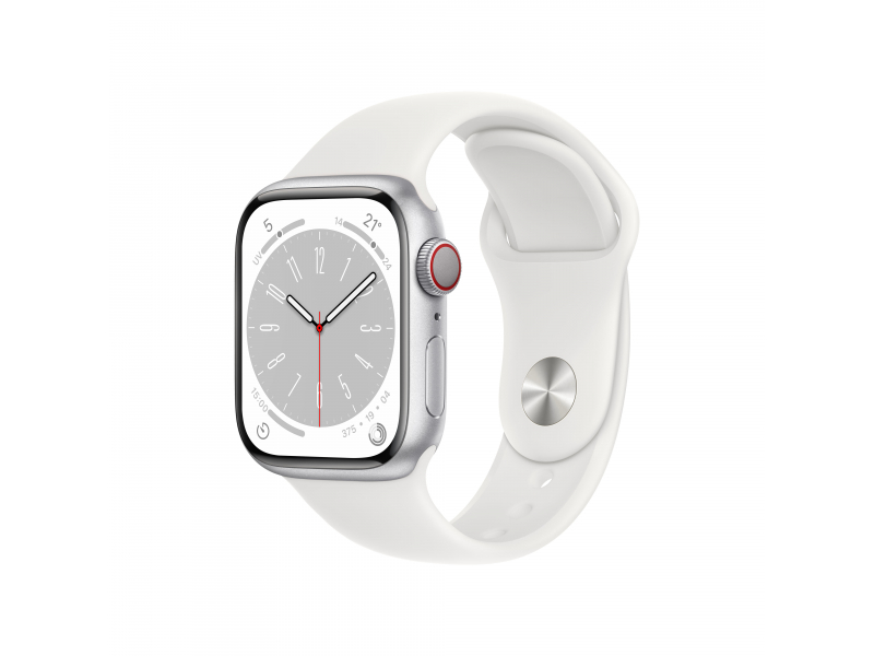 Apple Watch Series 8 Aluminium Cellular 41mm Silber - MP4A3FD/A