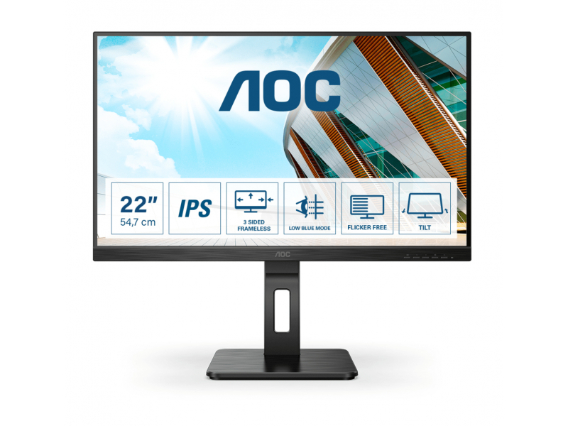 AOC 54,6cm (21,5) 1609 HDMI/DVI, Schwarz - 22P2DU