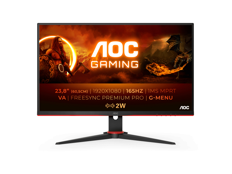 AOC 60,5cm (23,8) 1609 HDMI+USB+DP FHD - 24G2SAE/BK