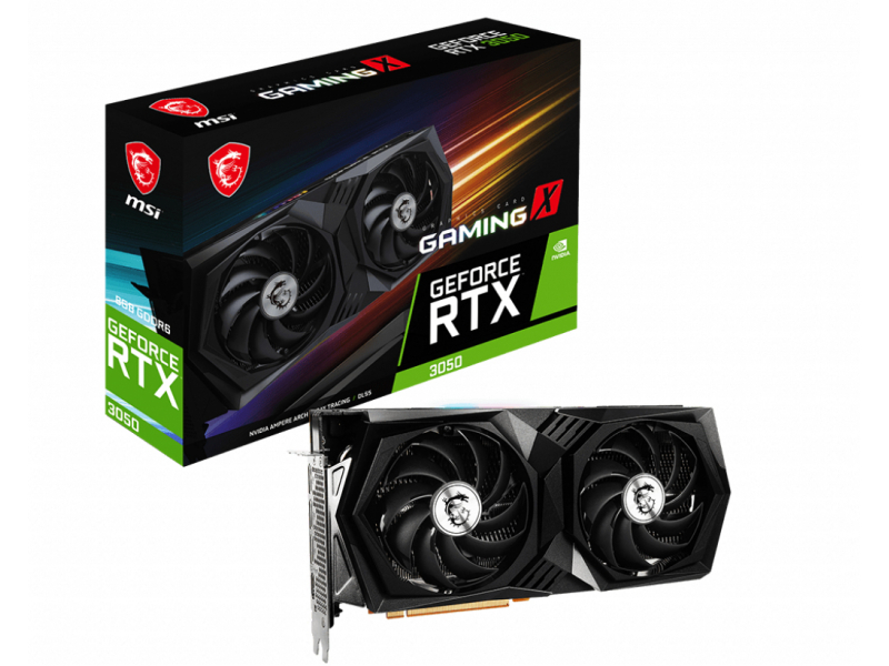 VGA MSI GeForce® RTX 3050 8GB Gaming X - V397-421R