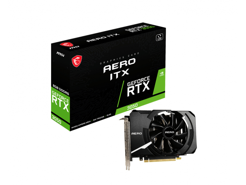 VGA MSI GeForce® RTX 3050 8GB Aero ITX - V809-4045R