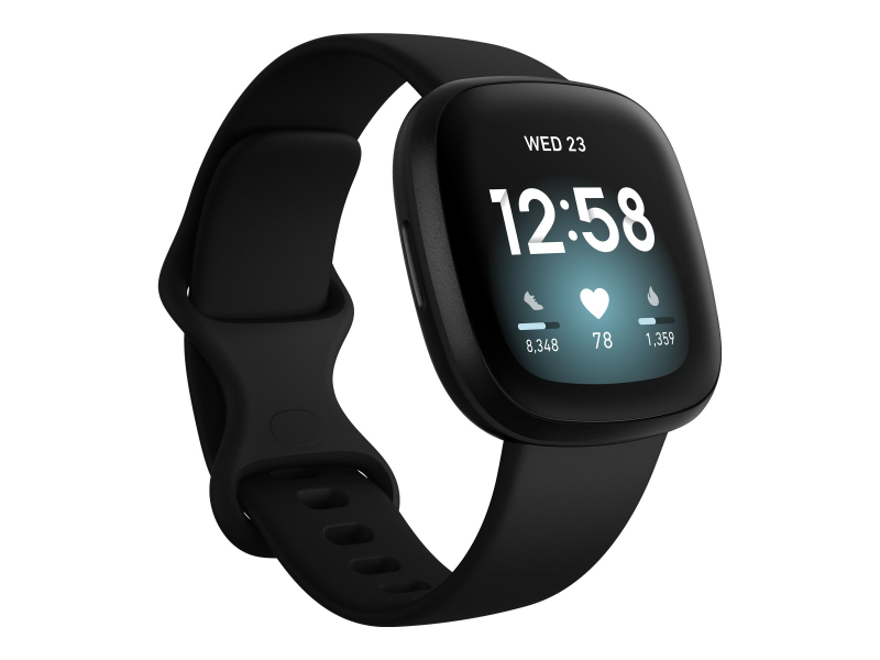 FitBit Versa 3 Fitnesstracker Schwarz Aluminium - FB511BKBK