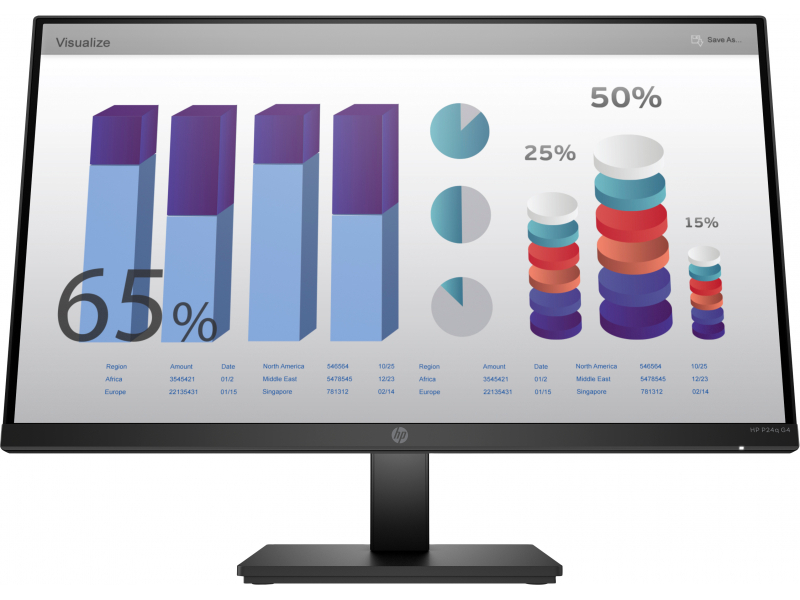 HP P24q G4 LED-Monitor 23.8 Zoll - 8MB10AA#ABB