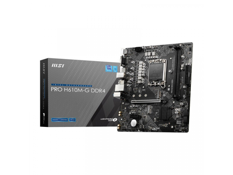 MB MSI PRO H610M-G DDR4 (MS-7D46) LGA1700 - mATX - Retail - 7D46-009R