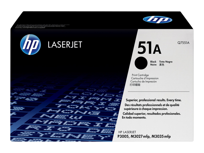 HP LaserJet 51A Schwarz Original Tonerkartusche 6500 Seiten Schwarz Q7551A