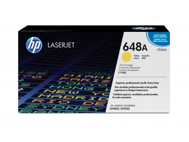 HP Cartridge No.648A Gelb - 1 Stück für Laserjet - CE262A