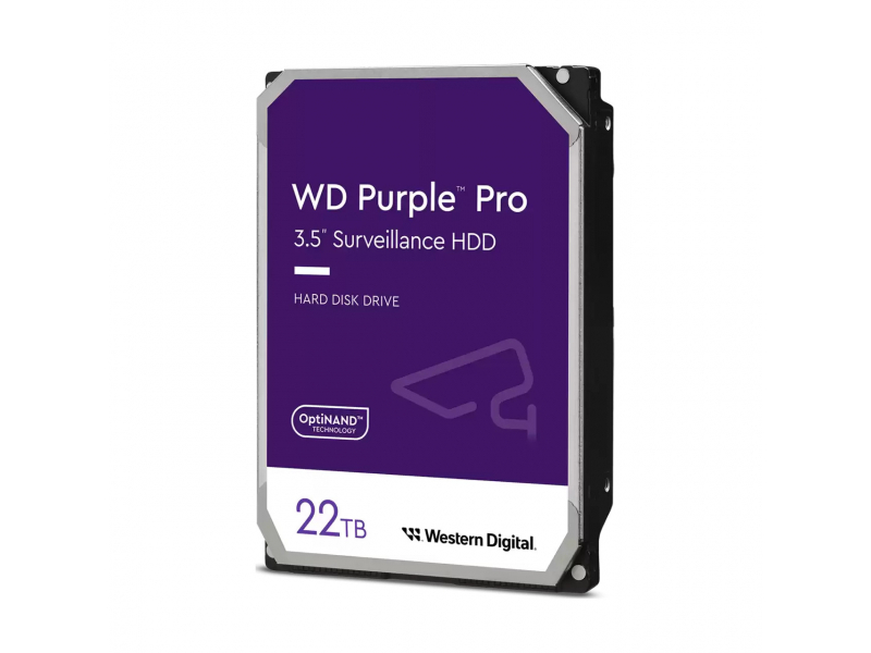 WD Purple Pro 22TB 512MB 3.5 SATA 6GB/S 7200RPM Serial ATA WD221PURP