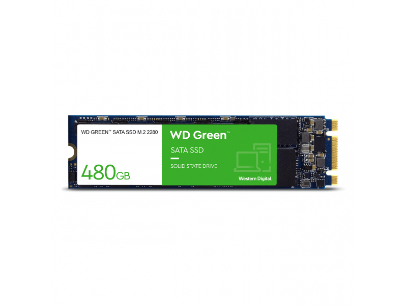 WD Green SSD 480GB M.2 7mm SATA Gen 4 Serial ATA WDS480G3G0B