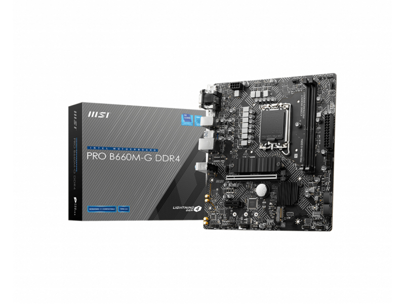 MSI PRO B660M-G DDR4 - Mainboard - mATX 7D45-001R