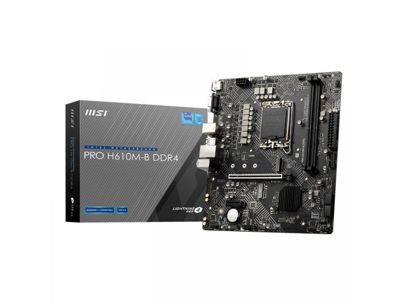 MSI PRO H610M-B DDR4 - Mainboard - mATX 7D46-002R