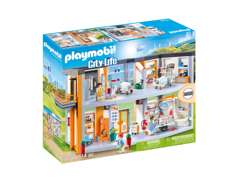 Playmobil City Life - Großes Krankenhaus mit Einrichtung (70190)