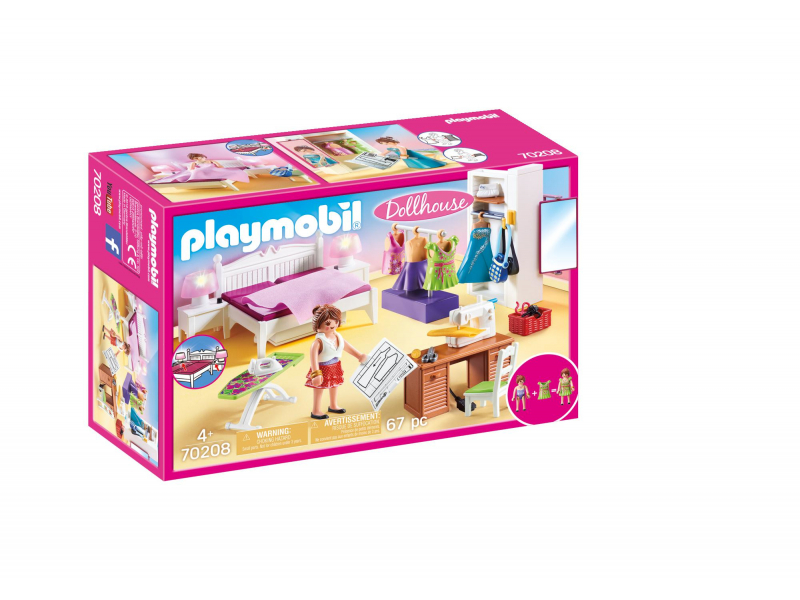 Playmobil Dollhouse - Schlafzimmer mit Nähecke (70208)