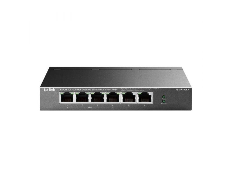 TP-LINK Fast Ethernet (10/100) - Power over Ethernet (PoE) TL-SF1006P