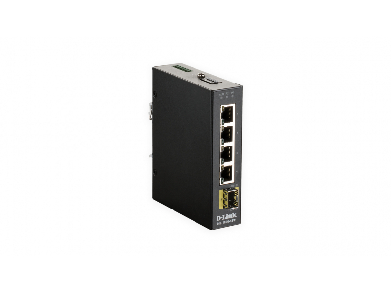 D-LINK DIS-100G-5SW 5-Port Unmanaged L2 Gigabit Ind - DIS-100G-5SW