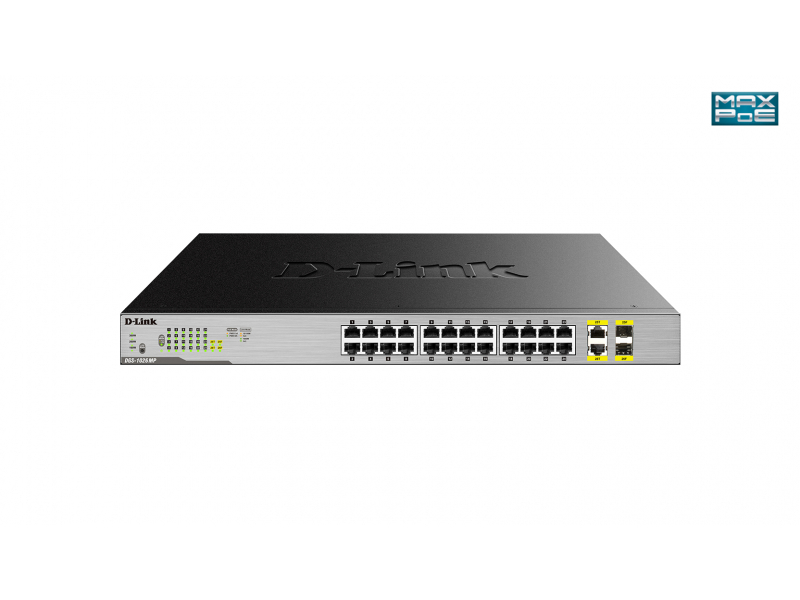 D-LINK DGS-1026MP 26-Port Layer2 PoE+ Gigabit Switc - DGS-1026MP