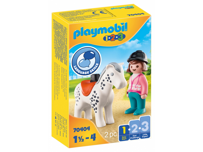 Playmobil 1.2.3 - Reiterin mit Pferd (70404)